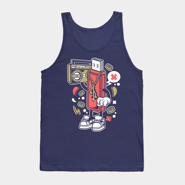 Analog vs. Digital Tank Top by Superfunky